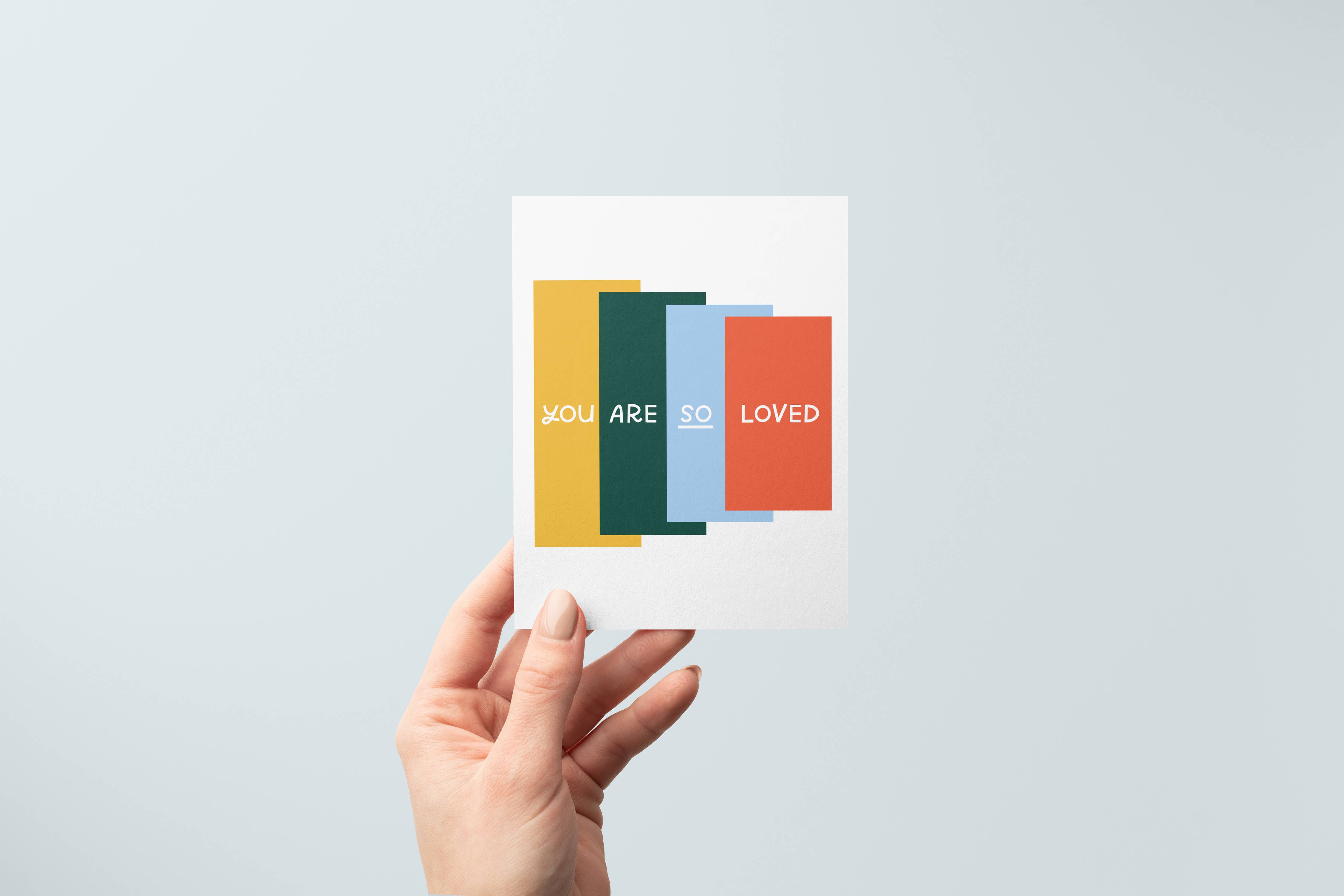 Just Follow Your Art - Wholesale Love Card - You Are So Loved Card | New Baby Gift, Love Cards2