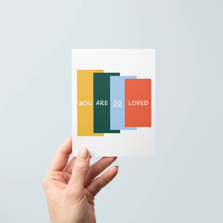 Just Follow Your Art - Wholesale Love Card - You Are So Loved Card | New Baby Gift, Love Cards2