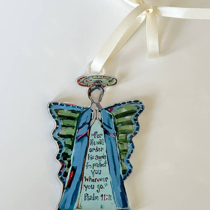 Chelsea McShane Art - Wholesale Ornament - "To Protect You Angel" ornament