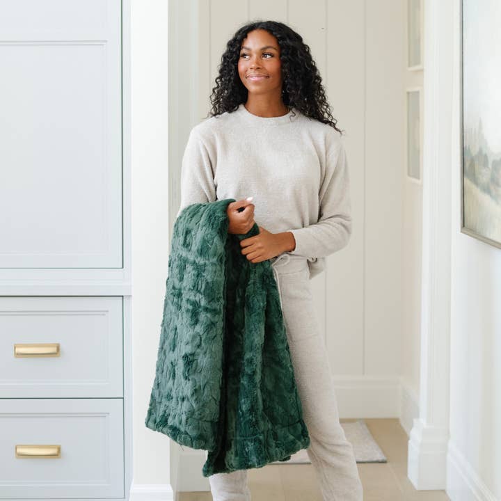 Saranoni - Wholesale Throw Blanket - PATTERNED FAUX FUR XL THROW BLANKETS68