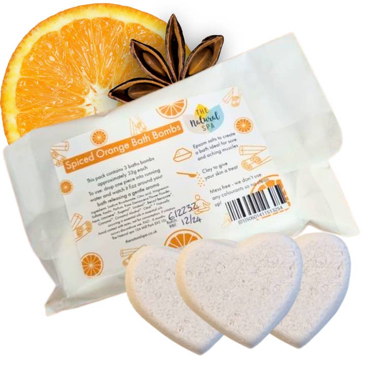 The Natural Spa Cosmetics - Wholesale Bath Bomb/Fizz - Bath Bomb Pack - 3 Per Pack6