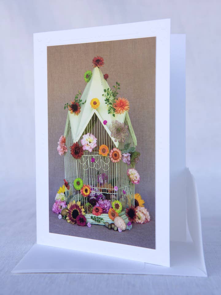 The Birdcage - Hotel California - Handmade Greeting Card for wholesale by Sonoma Chicks