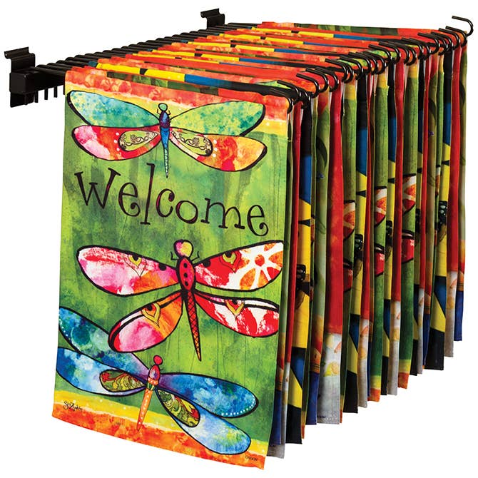 FlagTrends by Carson - Wholesale Flag - FlagTrends Garden Flag Slatwall Display