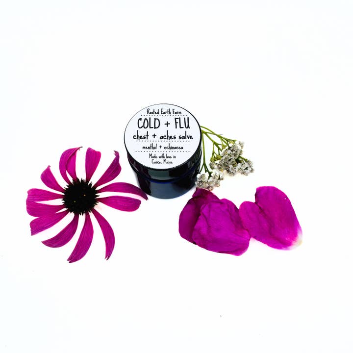 Rooted Earth Farm + Apothecary - Wholesale Healing Salve/Balm/Cream - Cold and Flu Salve - 3 Size Options