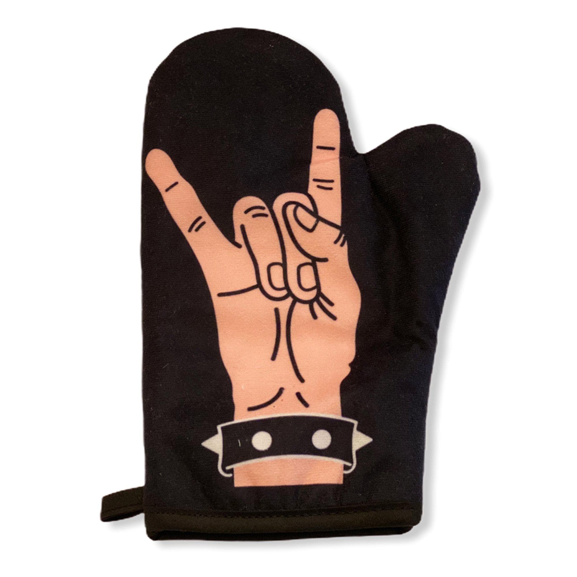 Black Rock Hand Oven Mitt Cool Music Gift Idea for Her Pot Holder for wholesale on Faire0