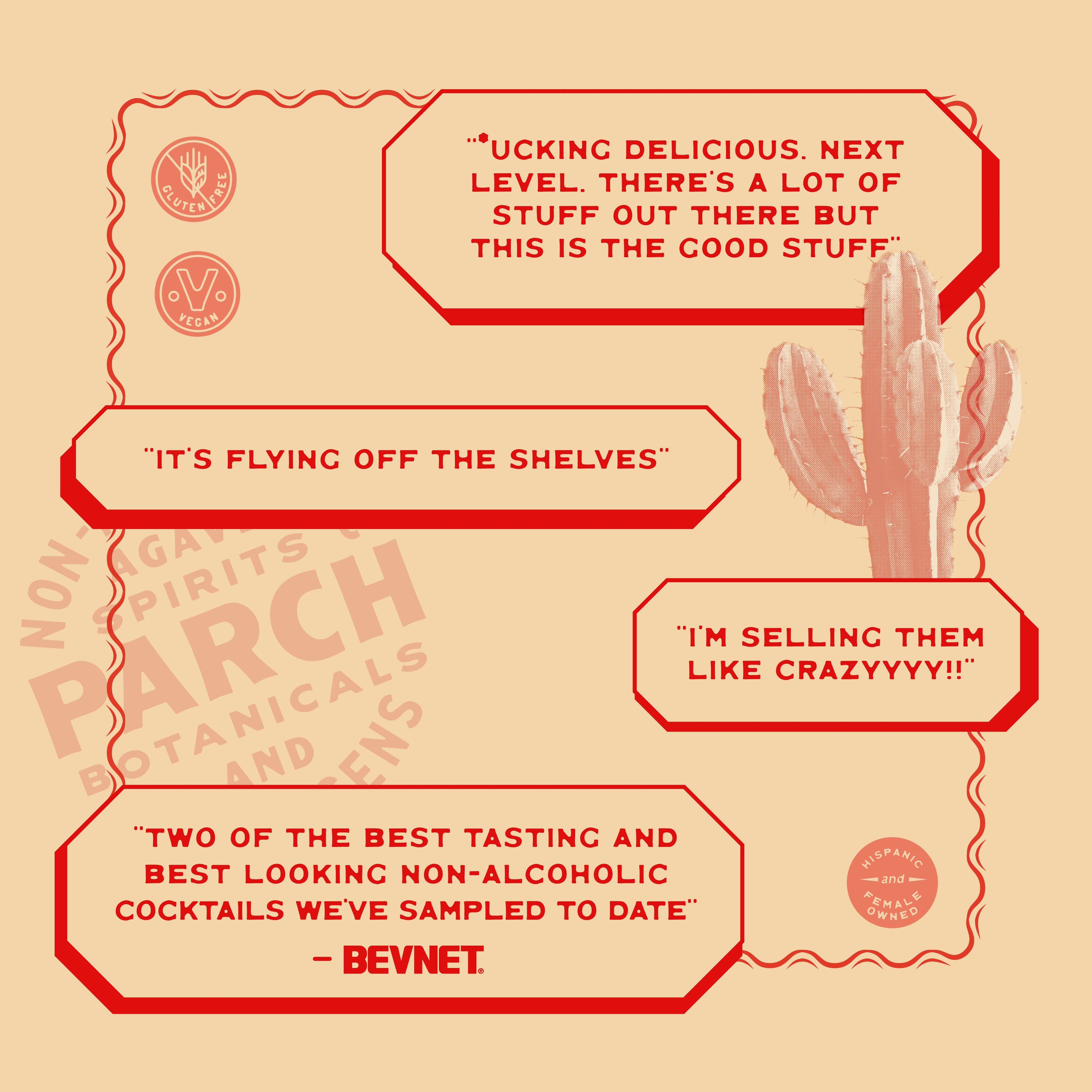 Parch Spirits Co. - Wholesale Non-Alcoholic Aperitif/Mocktail - PARCH Spiced Piñarita Non-Alc Agave Cocktail - 24 Cans4