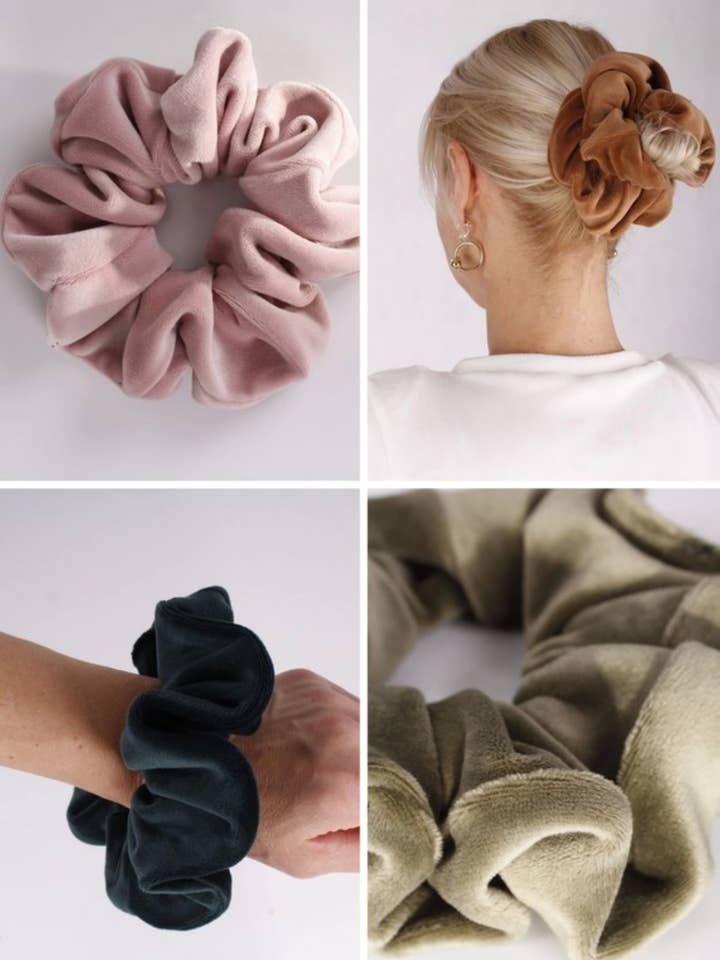 Handmade Velvet Scrunchie XXL for wholesale by emc