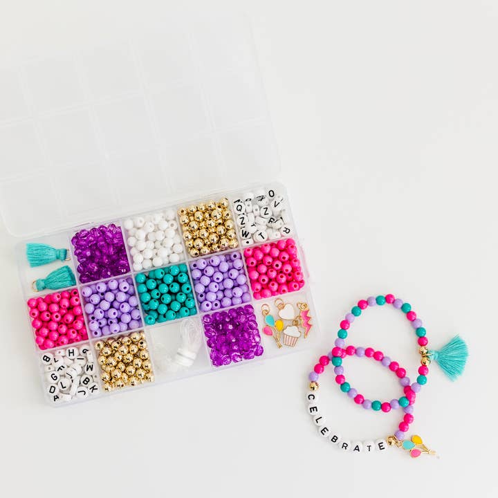 Stacked Sweetly - Wholesale DIY Jewelry - Kids - Birthday Wishes DIY Stretchy Bracelet Craft Kit Gift4