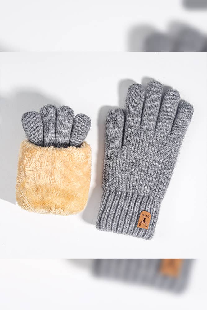 UNISHE - Wholesale Gloves - Women's - Fleece Warm Knitting Gloves ZK23972