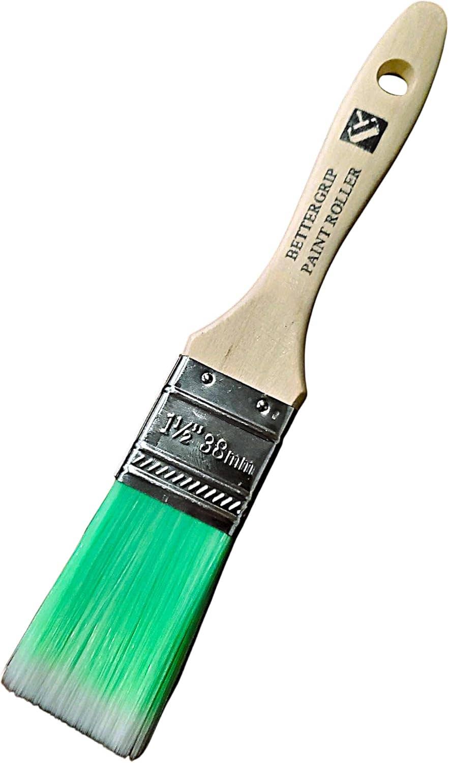 BetterGrip Paint Roller – wholesale Paint/wax brush – 5-Piece Paint Brush Set – Angled & Flat Brushes with Durable Synthetic Bristles & Wooden Handles1