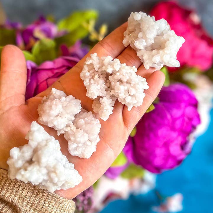 Mandala Gems – Engroshandel Spirituelle sten og krystaller – Krystalliserede lyserøde kvarts klynger, SJÆLDNE rosenkvarts klynger fra Tata Marokko10