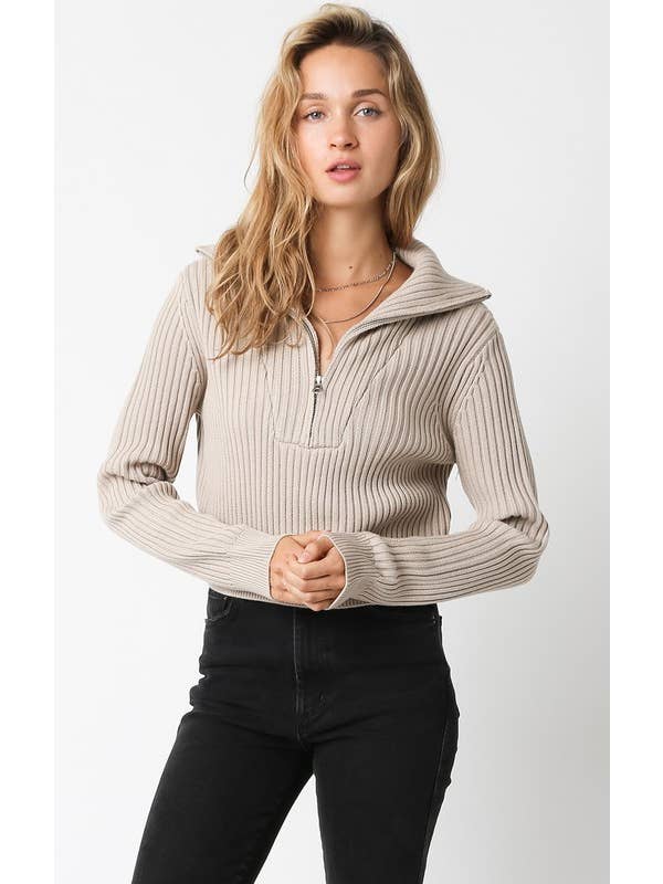 Olivaceous - Wholesale Knit Sweater - Women's - Averie Sweater6