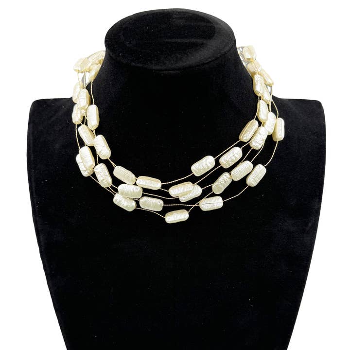 Ole - Wholesale Beaded/pearl necklace - Multilayer Pearl Bead Necklace 2