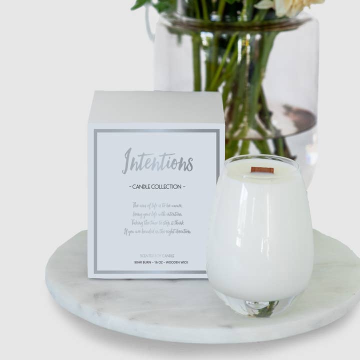 Vela de intenções por atacado de Gratitude Glass Jars