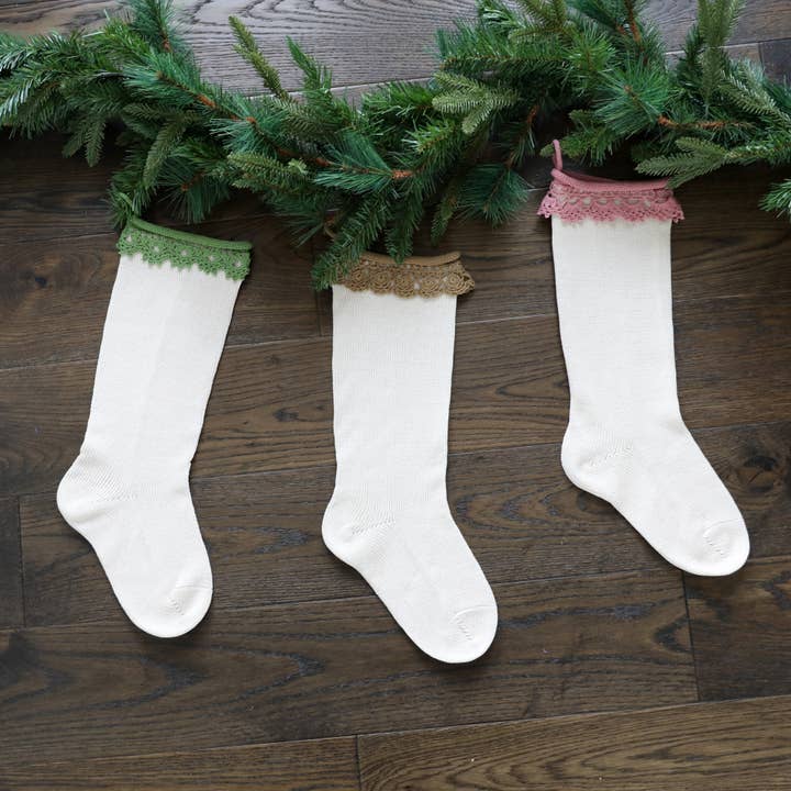 Melange Collection - Wholesale Holiday Stocking - Boho Stocking - Mint2