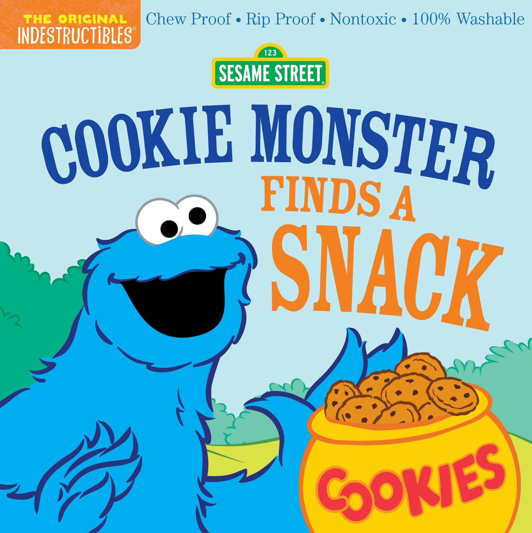Hachette Book Group - Wholesale Baby & Toddler Book (0-2) - Indestructibles: Sesame Street: Cookie Monster Finds a Snack0