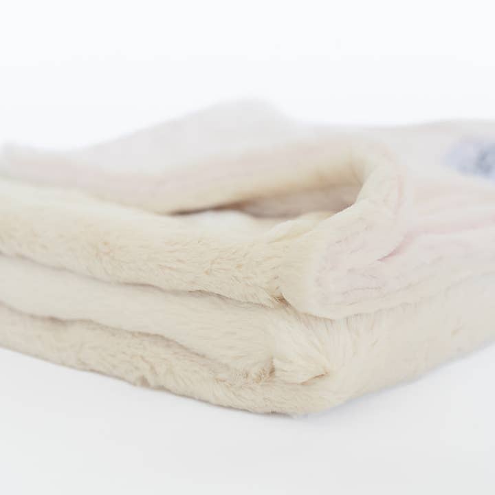 Couverture sans bordure Duo de luxe - Rose/Ivoire pour la vente par ellie and sam