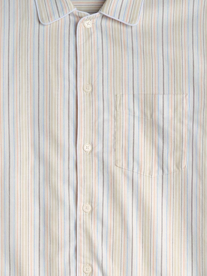 Henry Pajama Set in Twill Stripe for wholesale on Faire4