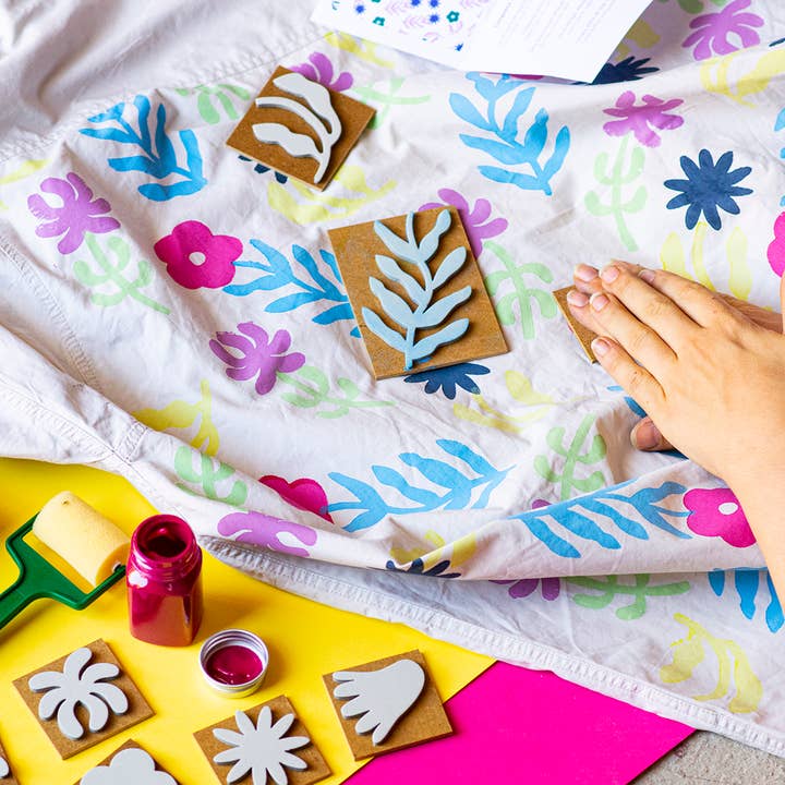 Fábrica de texturas - Wholesale DIY craft kit - Blockprinting BASIC* Spring3