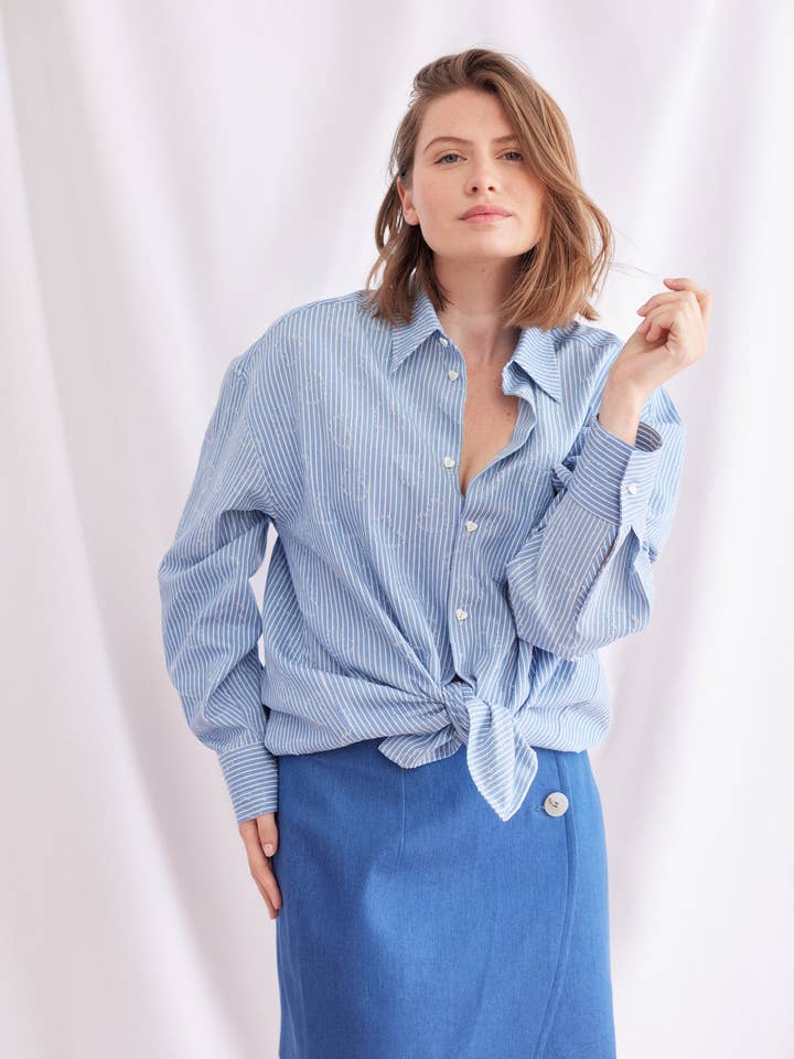 Cotton heart shirt for wholesale by Un baiser français s'il vous plaît