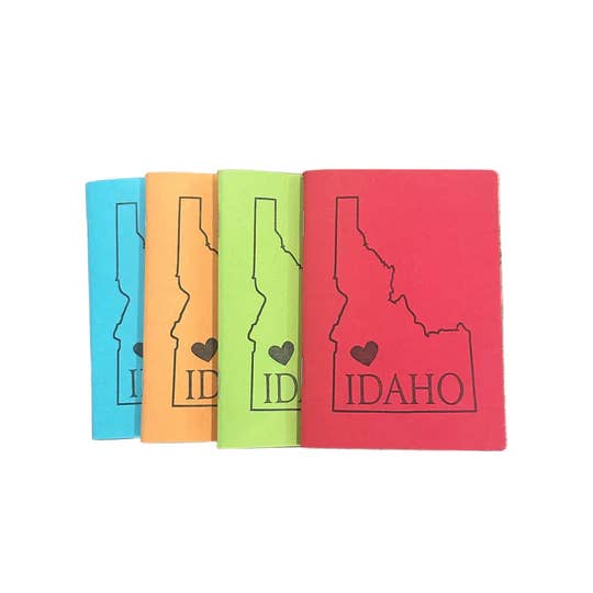 Cahiers à reliure agrafée Idaho Heart, couleurs assorties pour la vente par Ladybug Press