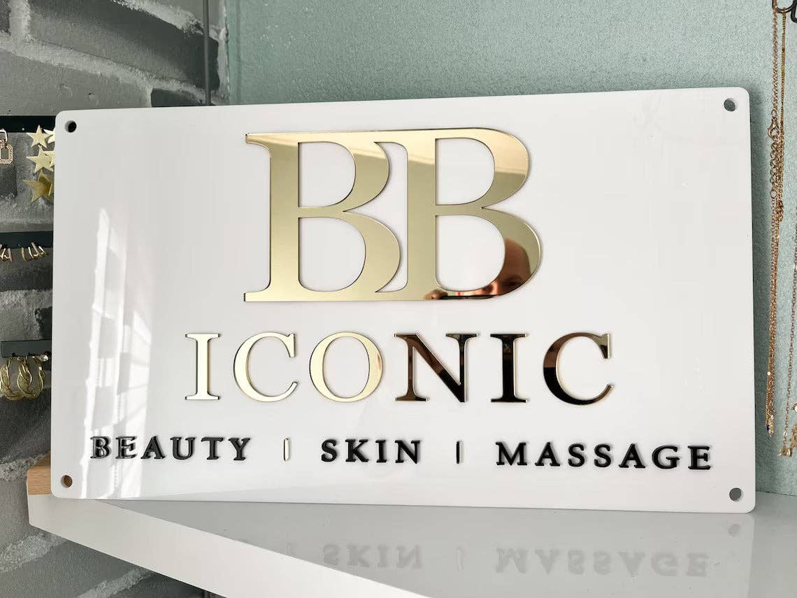 Lasartify - Wholesale Wall Sign - Rectangle Business sign1