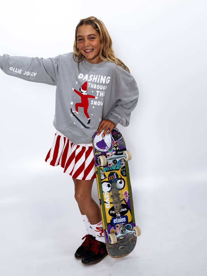 OLLIE JOLLY | IN GRAY | oversized drop shoulder | KIDS for wholesale on Faire