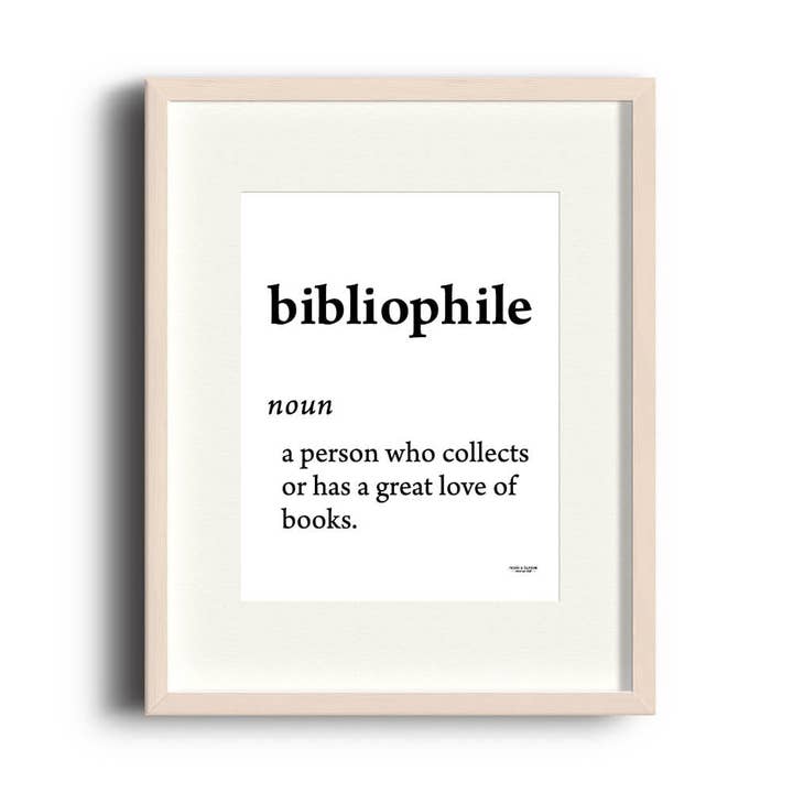 Bibliophile | stampa 8 x 10 per la vendita all'ingrosso da parte di Nook & Burrow