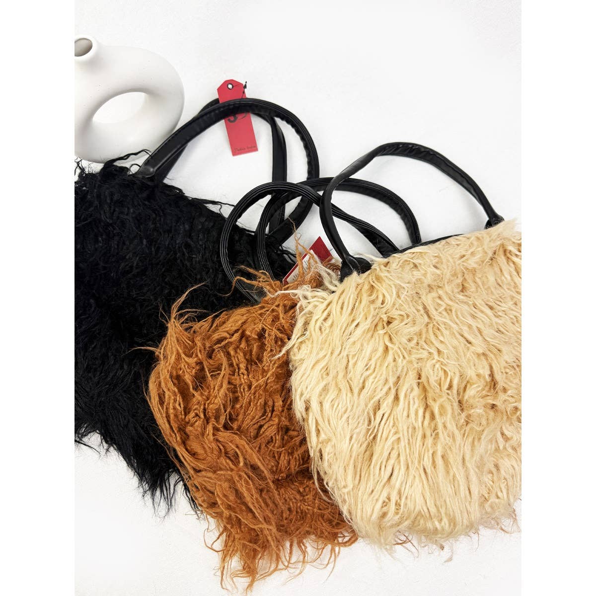 Love and Repeat – wholesale Tote bag – Women's – Punk Gothic Fluffy Grunge Tote Bag6