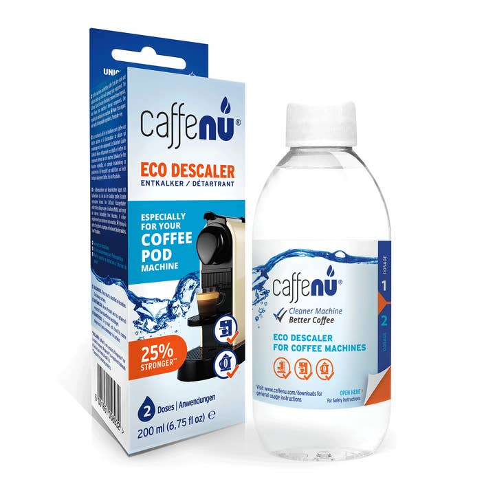 CaffeNu Eco Descaler for wholesale by Crema Joe
