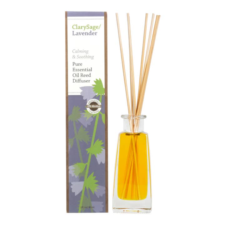 SunLeaf Naturals - Wholesale Reed Diffuser - 3 oz Reed Diffuser - Clarysage Lavender