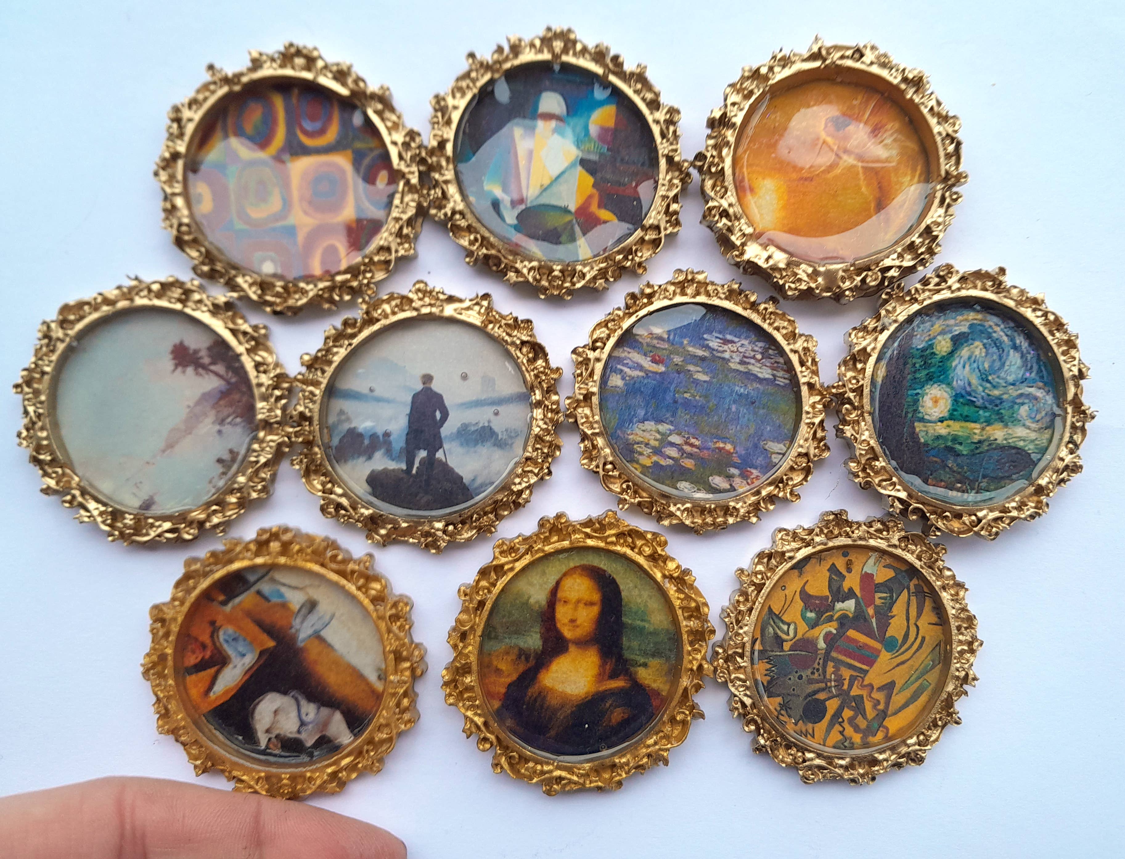 SUPERAWWWSOME - Wholesale Painting/Drawing - Miniature Artwork Mini Dollhouse Painting fancy frame Magnet6