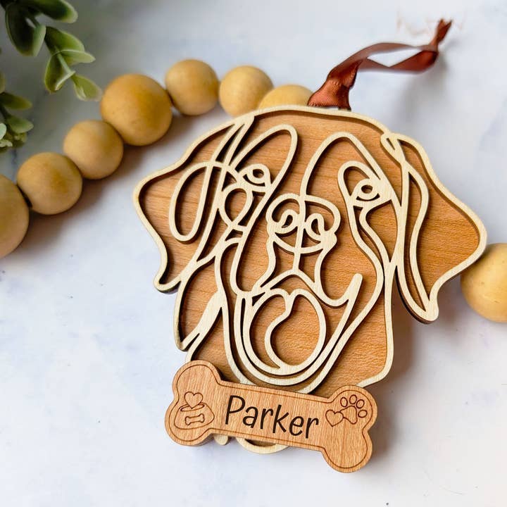 Golden Retriever Dog Ornament for wholesale by Roots & Routes Co