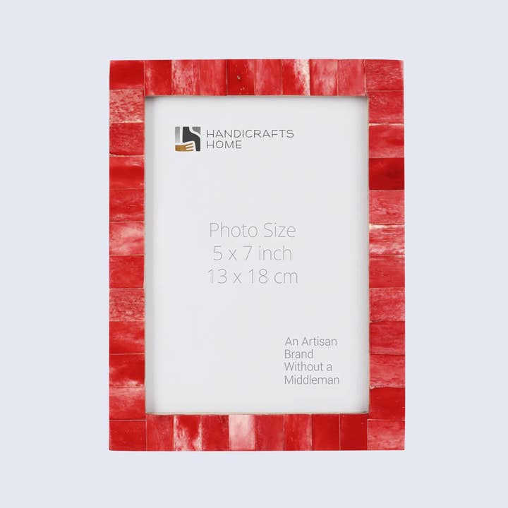 Fotoramar Klassisk Mönster Beninläggningskollektion i 27 Storlekar, Röd för wholesale av Handicrafts Home