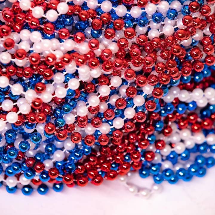 The Mardi Gras Krewe - Wholesale Party Favor - Mardi Gras Beads 33 inch 7mm, 6 Dozen, 72 Necklaces