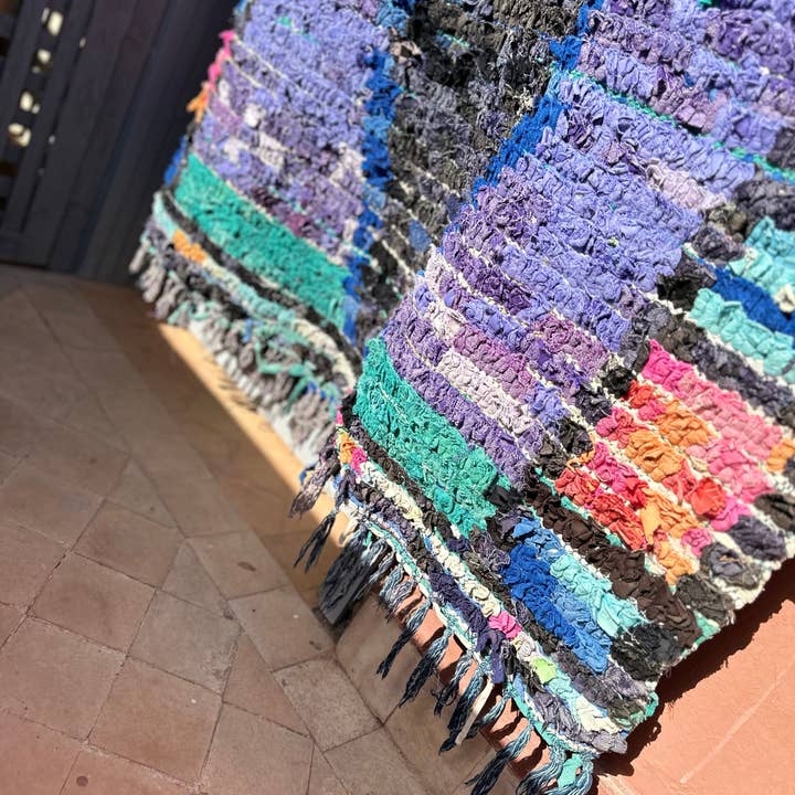 SOUK in the CITY - Wholesale Vloerkleed - NEON Boucherouite vloerkleed 2,50 m x 1,20 m4