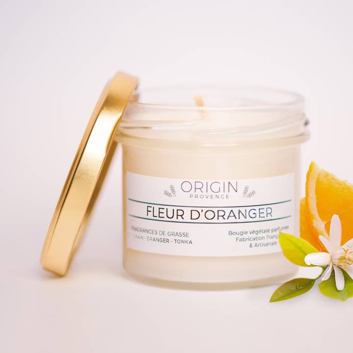 Orange Blossom Scented Candle for wholesale by ORIGIN PROVENCE