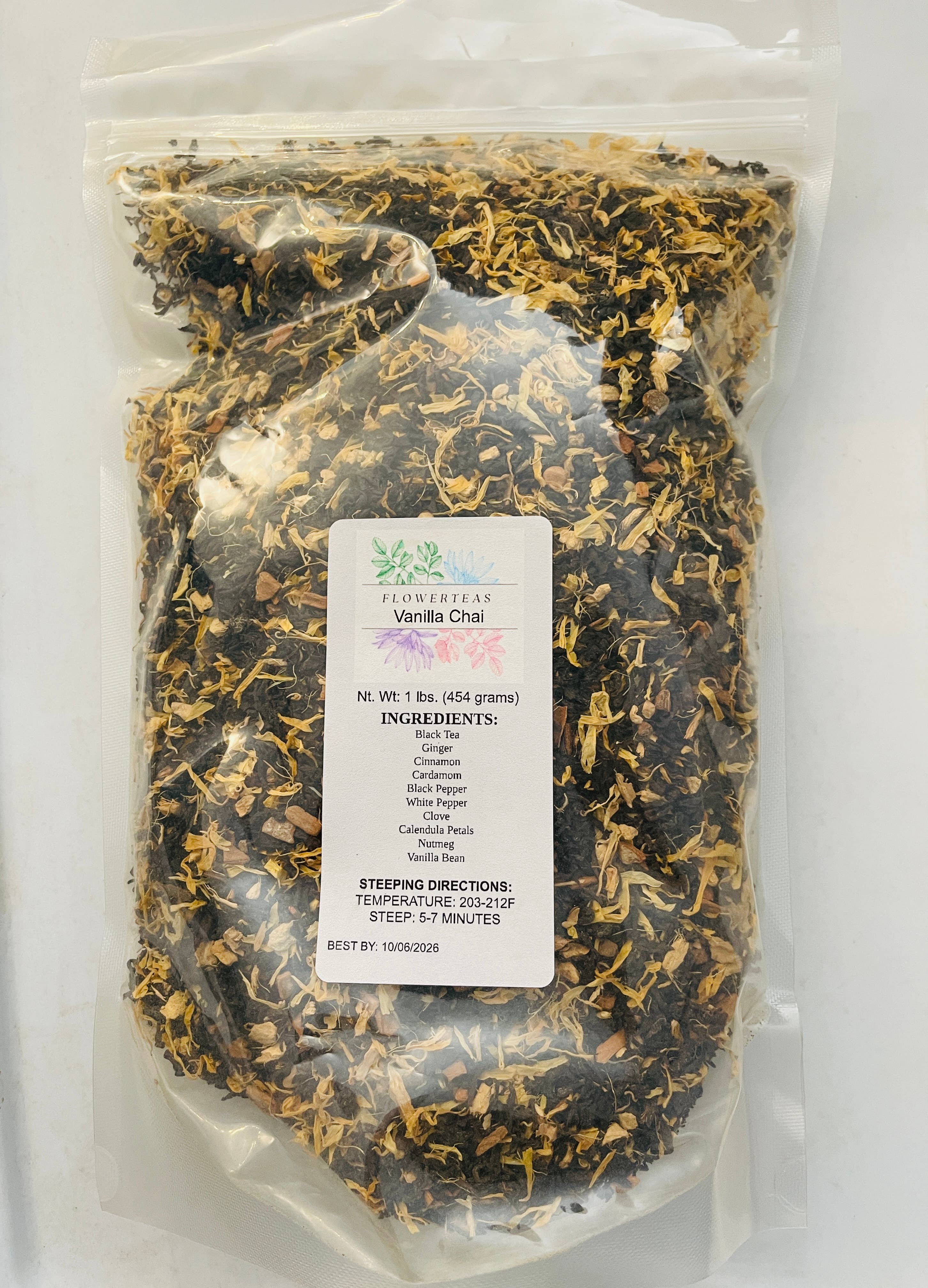 FlowerTeas – Engroshandel Løs te – Løsbladet te i løs vægt 1 lbs Kommerciel brygning Fødevareservice3