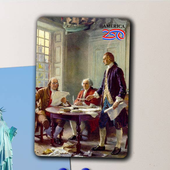 Writing of the Declaration America250™ Magnet Standard for wholesale by Nelson Gifts Wholesale
