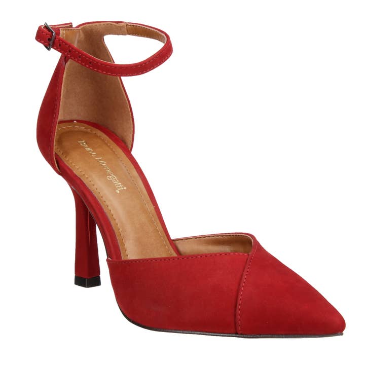 Bruno Menegatti - Wholesale High Heels - Women's - Leather Dress Sandal w/Ankle Strap Red 1999-701571