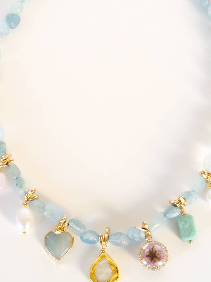 Oceana Pearl Charm Necklace for wholesale by Bali Queen