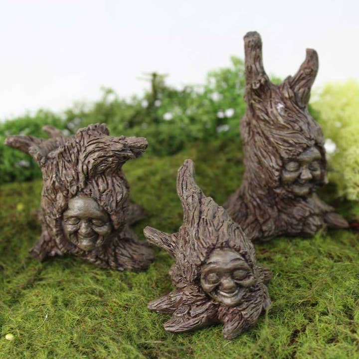 Tree Sprites (Fiddlehead) 3pcs Fairy Garden Ornament for wholesale by Fairygoodies