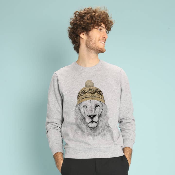Wooop - Wholesale Graphic Sweatshirt - Men's - Winter Is Coming Men's Grey Heather Sweater