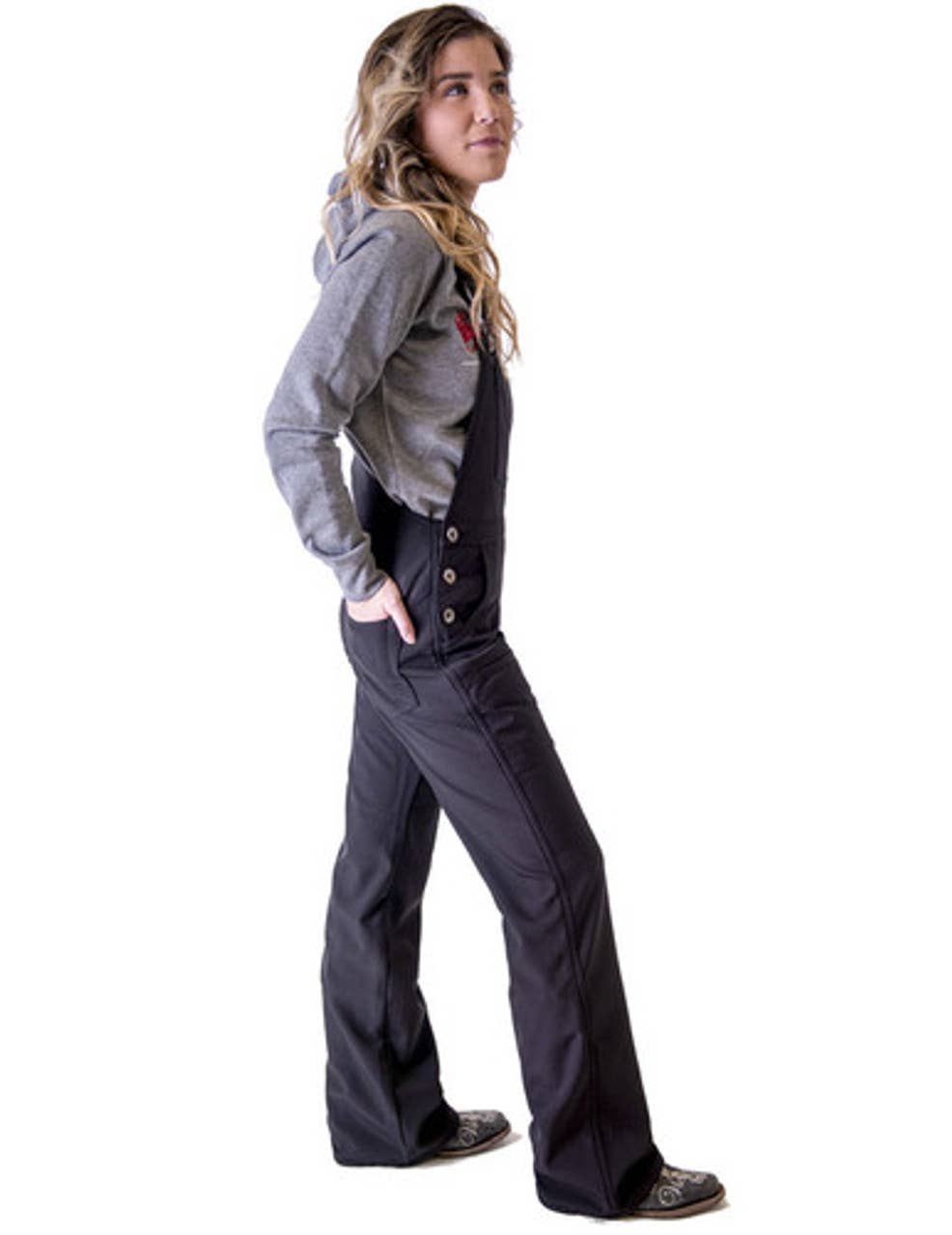 Black Work Hard Play Hard Bibs II for wholesale on Faire1