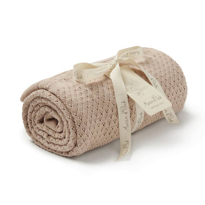 Sand Knit Heirloom Blanket for wholesale by Aster & Oak