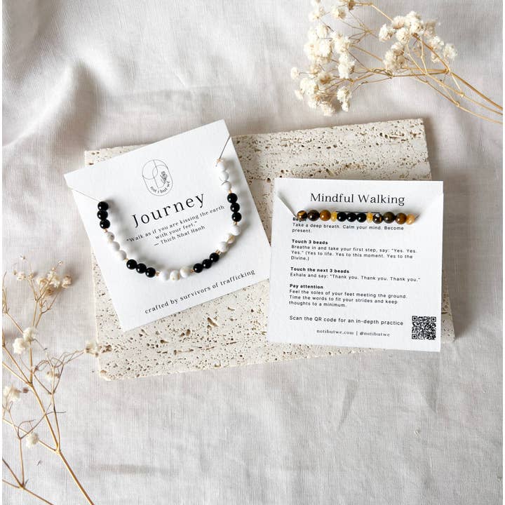 Journey Mindfulness Bracelet | Gemstone Intention Jewlery for wholesale by Not I But We