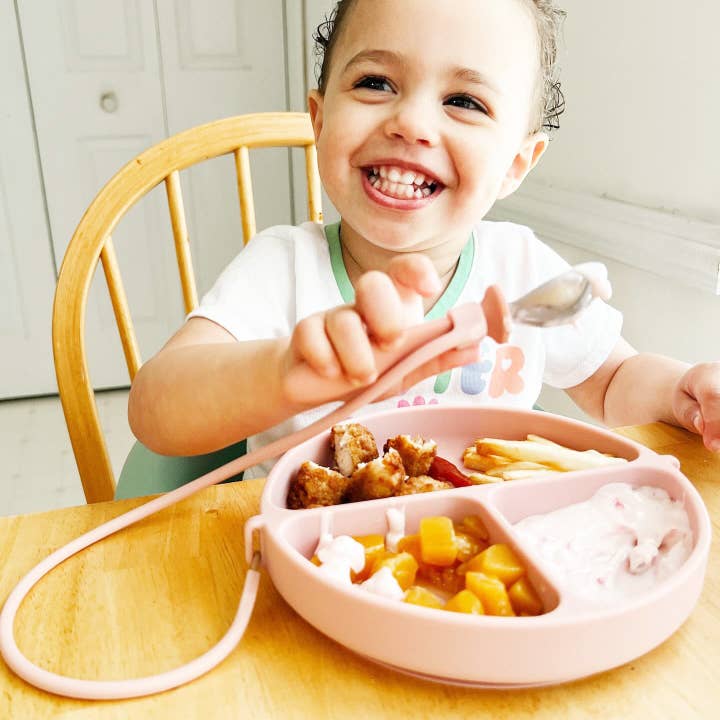 Jedbaby - Wholesale Dinner Plate - Kids & Baby - DropLess Plate - Silicone Suction Plate With Utensil Attachment7
