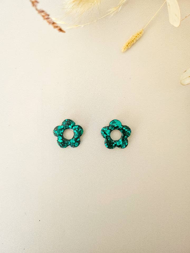 Pingentes floridos intercambiáveis em resina – Cria o teu par de brincos único por atacado de Atelier Tatice