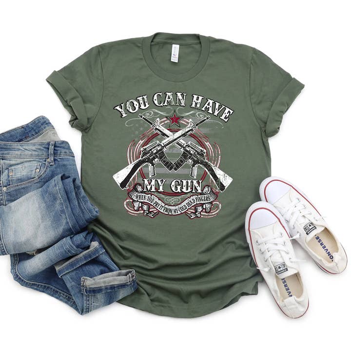 T-shirt van het 2e Amendement, Have My Gun T-shirt, Right to Bear Arms S voor wholesale door Artopia