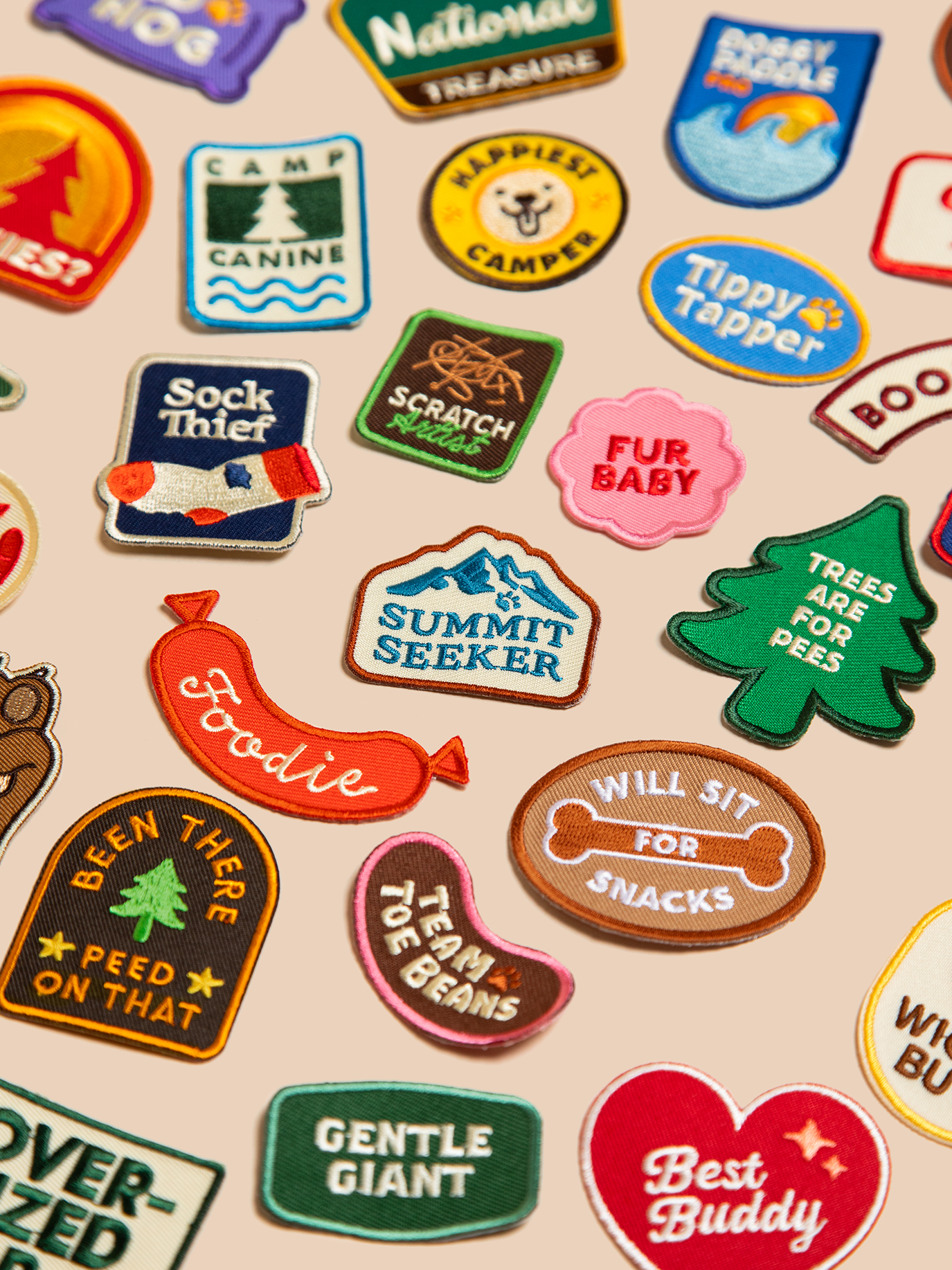 Scout's Honour Pty Ltd - Wholesale Pet Bandana - Dog - Sock Thief iron-on patch for dogs and cats5